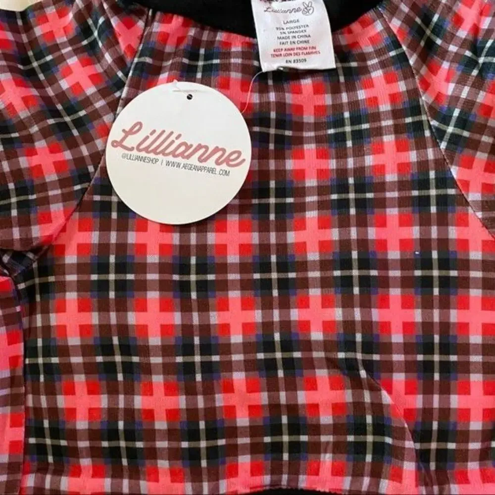 ModCloth‎ Christmas Dog Size L Plaid You're Mine Pet Tee NWT